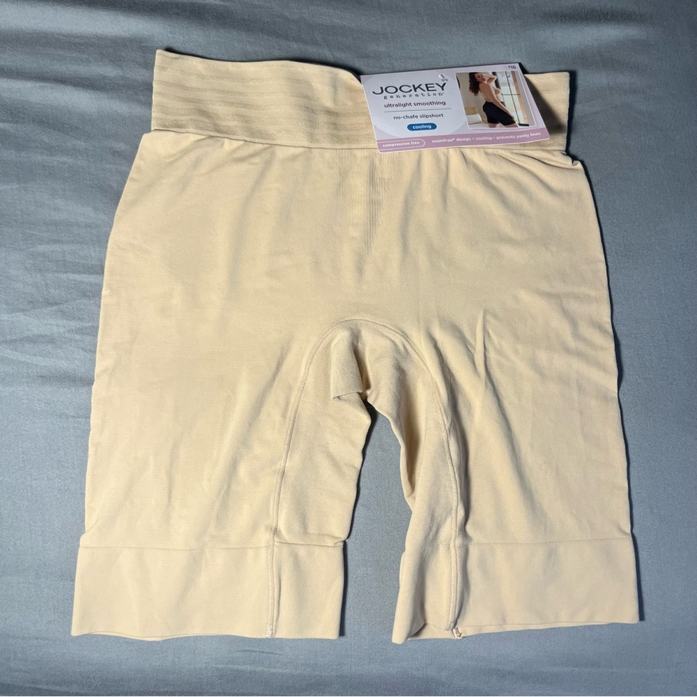 NWT Jockey Cream No Chafe Slipshorts